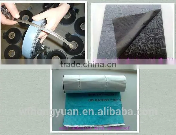 CE Approved Self Adhesive Waterproof Bitumen Membran/ 1.2mm Thickness Sticky Roofing Felt/ Asphalt Product photo-2