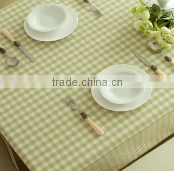 Eco-friendly Printed Mini Check in Different Colors Cotton Table Cloth ,Printed Table Cloth photo-6