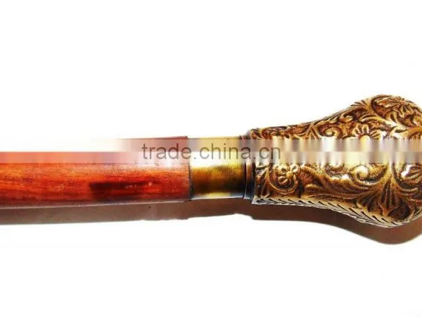 ANTIQUE BRASS DESIGNER WALKING CANES-HOME DECOR WALKING CANES-DESIGNER WALKING CANES Wk1172 photo-2