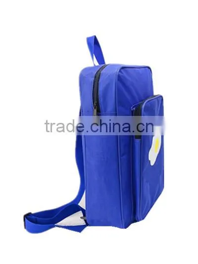 2016 Handled Students Travel Bag Style Blue Durable Canvas Weekender Bag photo-3