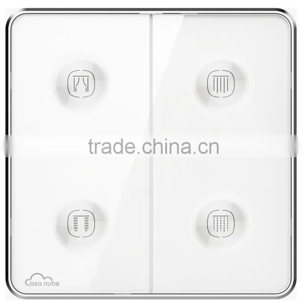 Zigbee 2-way Electric Curtain Smart Touch Controller