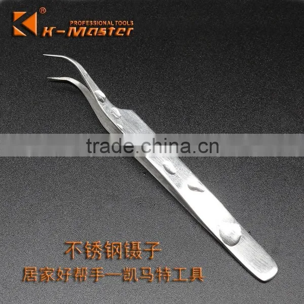 K-Master Long Nose Bent Nose Tweezers Precision Stainless Steel photo-3