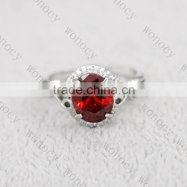 316L Stainless Steel High Quality Polished Infinity Love Crystal Wedding Ring Jewelry photo-2