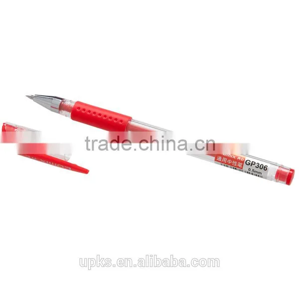 Promotional Plastic 0.5 mm Gel Pen Black Red Blue Office Stationery Pens photo-4