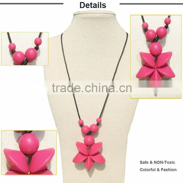 Silicone Teething Beads DIY Jewelry for Mother Jewelry Baby Chewing Necklaces