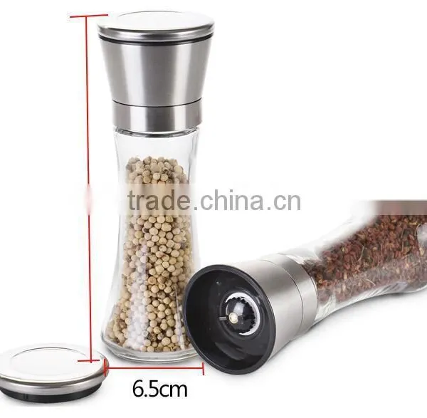180ml Easy-to-use Salt and Pepper Grinder Set Wholesale photo-3