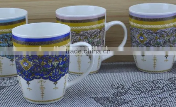 11OZ Knitting Full Decal Printed Coffee Cups, Shiny Surface Porcelain Mug, KL5004-1055 photo-5