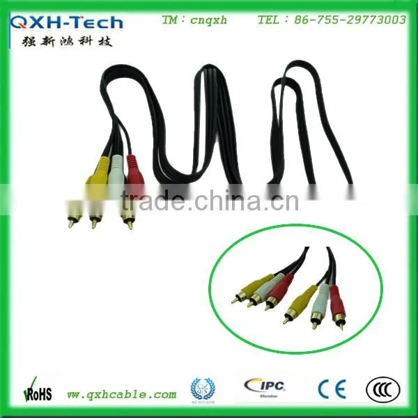 3.5mm stereo audio plug male to male rca cable