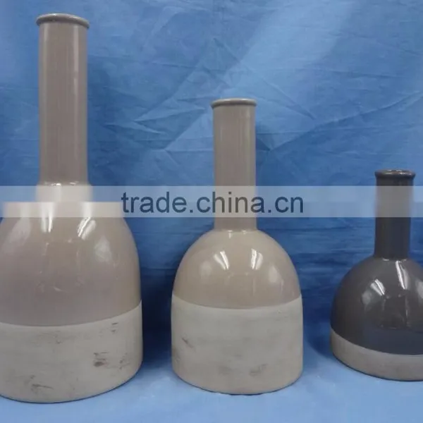High Quality White Fiberglass Ceramic Vase