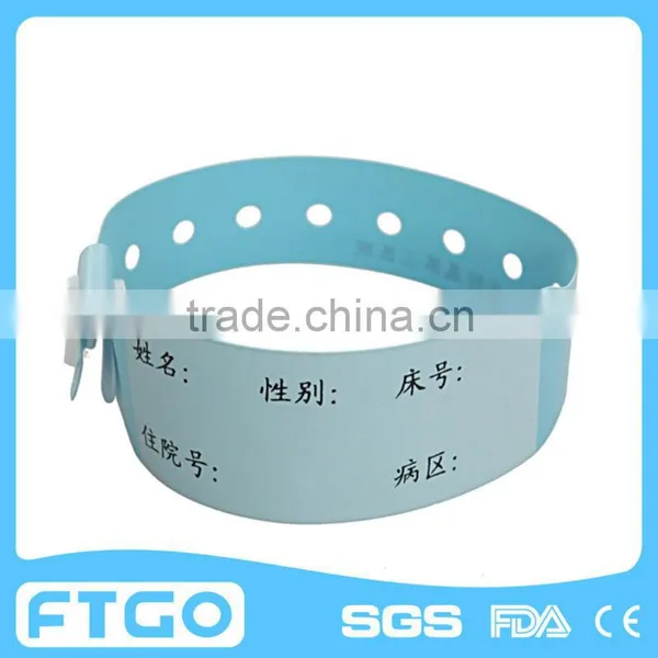 Write on Custom Patient id Wristband/ Medical id Bracelet/ Hospital id Band
