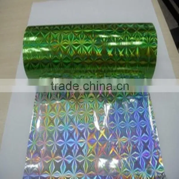 Green & Super Quality PET Holographic Film For Decoration