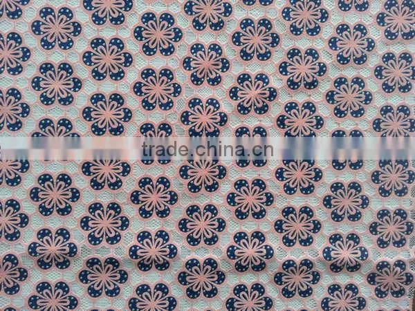 New Arrival YH003# Lace Fabric / High Quality Burning Flower Lace Fabric / New Design Garment Cloth Lace Fabric photo-6