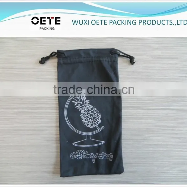 Black Microfiber Bag /pouch for Camera/digital Products/eyeglass With Personalized Design