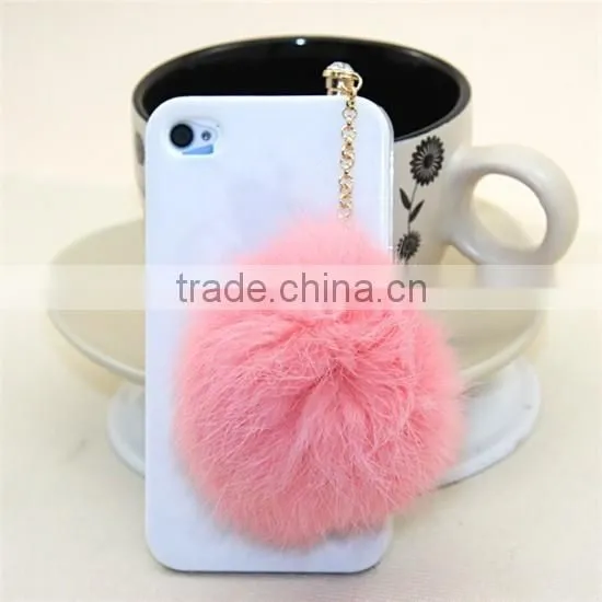 2015 Wholesale Fashion Sparkling Diamond 3.5mm Crown Dustproof Plug for Mobile Phone,Pearl Rabbit Hair Ball Dustproof Plug photo-5