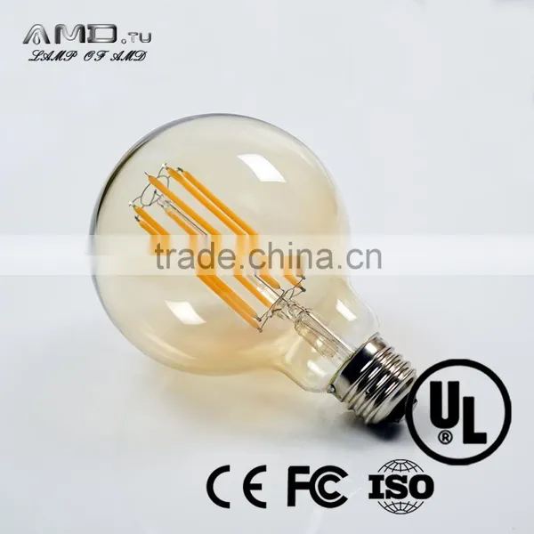 Vintage Led Bulb Antique Edison Light Bulb Carbon Filament Gold Cover ST64 ST58 T45 A19 G80 G95 G125 photo-2