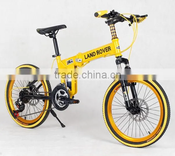 20-inch Folding Mountain Bike 21 Speed High-carbon Steel Full Suspension Folding Bike photo-4