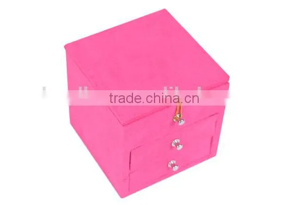 High Quality Faux Suede Factory Price Custom Ring Box photo-3