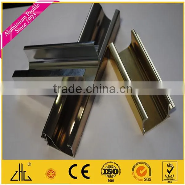 Wow!! 6463 6063 Anodized Polishing Brushing Aluminum Extrusion Kitchen Door Frame , Aluminium Extrusion for Kitchen Cabinet Door photo-2