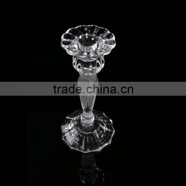 Years Crystal Taper Glass Candle Holder 7 Inch Height photo-3