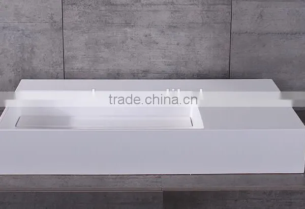 Pure Acrylic Solid Surface Wash Basins,artificial Stone Resin Basin ,Wall Mounted Acrylic Solid Surface Basin photo-4