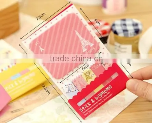 Cute 1+5 Sticker Bookmark Marker Memo Flags Index Pad Tab Sticky Notes photo-6