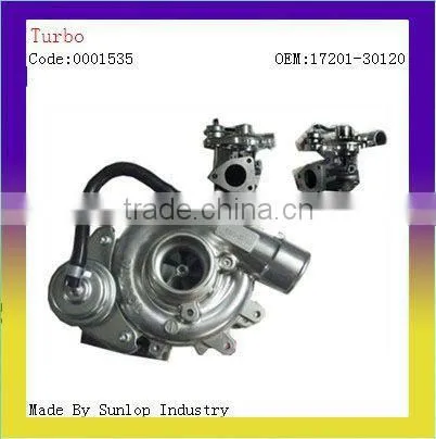 toyota hiace parts 001535 toyota hilux vigo Turbo charger 2KD 17201-30120