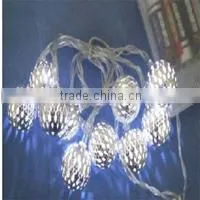 Ball light chain with rhinestone surface (10 lights)