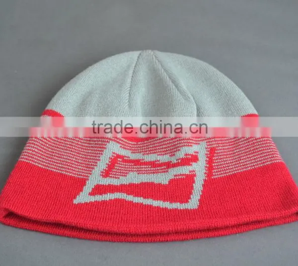 BSCI Audit Custom Winter Beanie Hat With Jacquard Logo photo-2