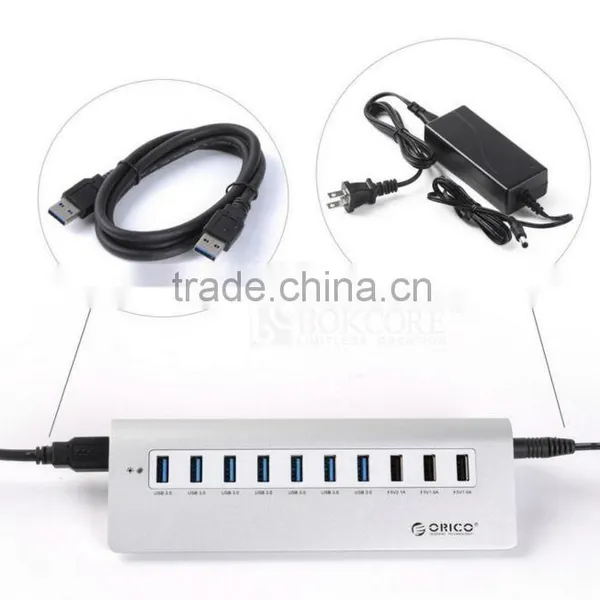 OEM/ ORICO Usb3.0 Hub With 7ports Usb 3.0 Hub Plus 3 Ports Charging Ports,high Speed Usb Hub photo-2
