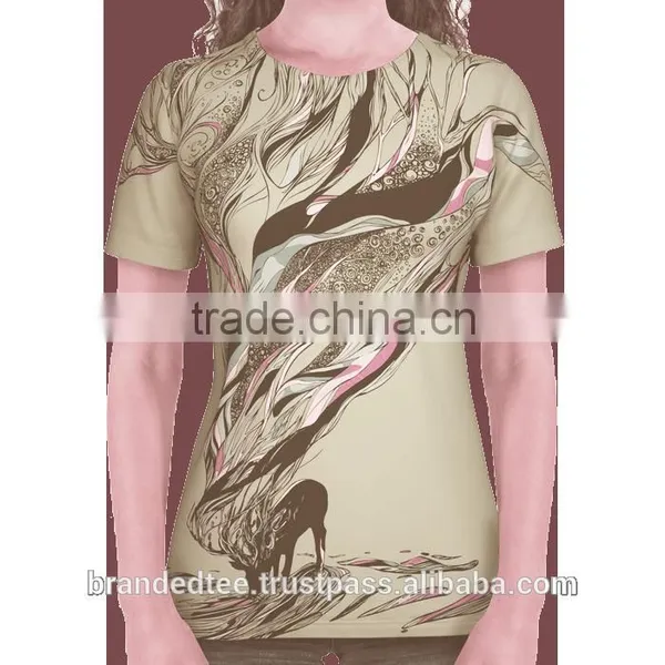 T-shirts Women Fashion Shape Printed Compressed T-shirt photo-6