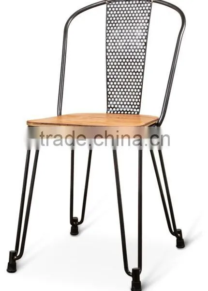 metal wood seat dining chairs, Reclaimed wood dining chairs