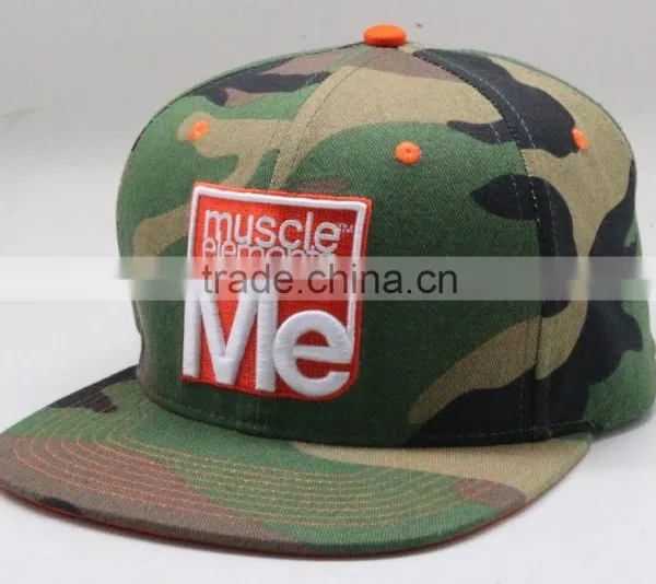 Adults Age Group and Embroidered Pattern Hatter Snapback Camo Caps photo-3