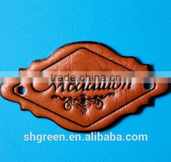 Die-cut Vogue Leather Patch for Denim photo-2