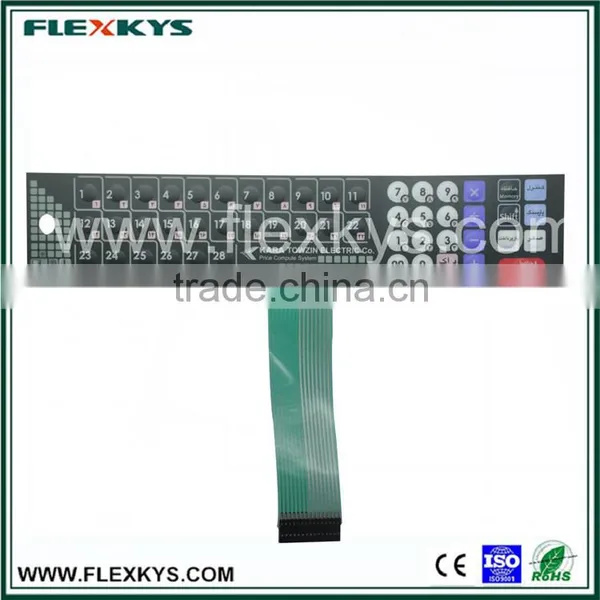 Custom Electronic Scales Application Metal Dome Numeric Membrane Keypad photo-3