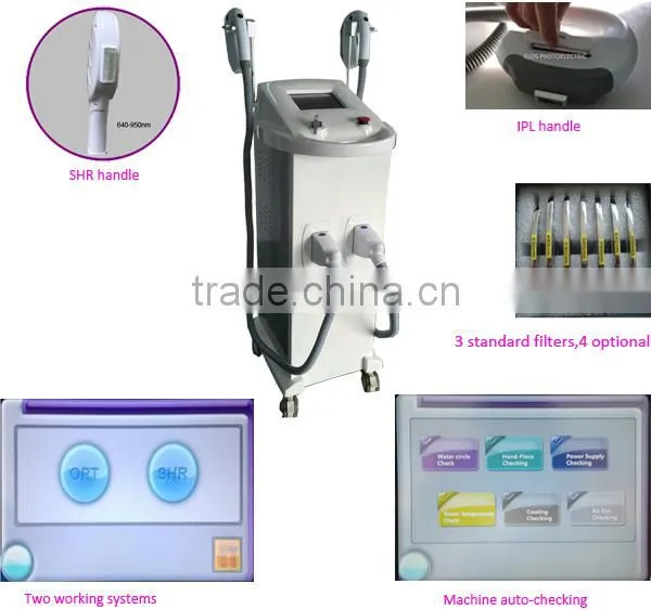 New Designed--SHR+OPL+IPL 3 in 1 OPT Shr Laser Beauty Machine photo-2