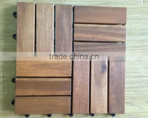 Acacia Wood Decking Tiles/Wood Garden Deck Tiles