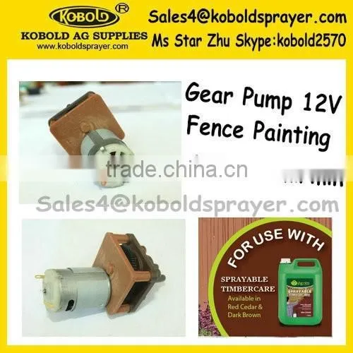 (Pump-03) Battery Fence Painting Sprayer 12V Gear Pump photo-5