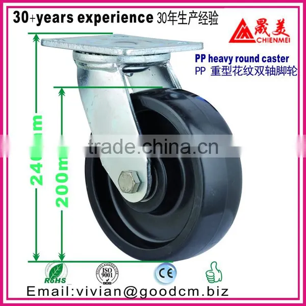 High Temperature 150mm Swivel Locking Cast Iron Industrial Caster Wheel photo-6