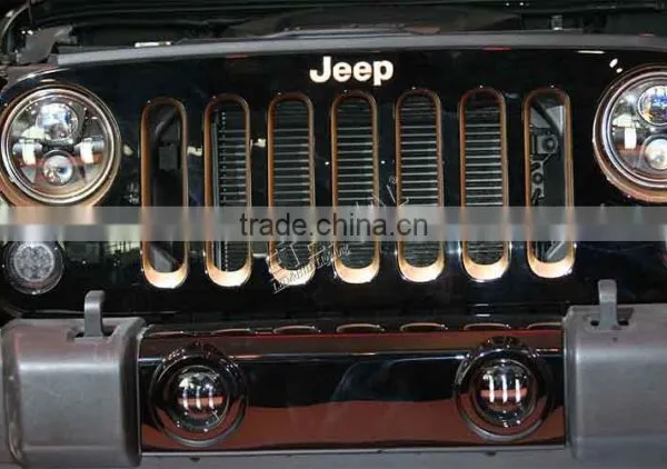 80W 7in Round 4WD Off-road Truck SUV Automotive Vehicles Sealed Dual Beam Led Headlight Lamp photo-5