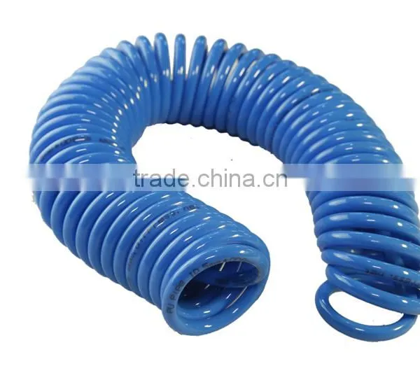BLue Polyurethane Spiral Tube(4*6mm*7.5m) With Fitting