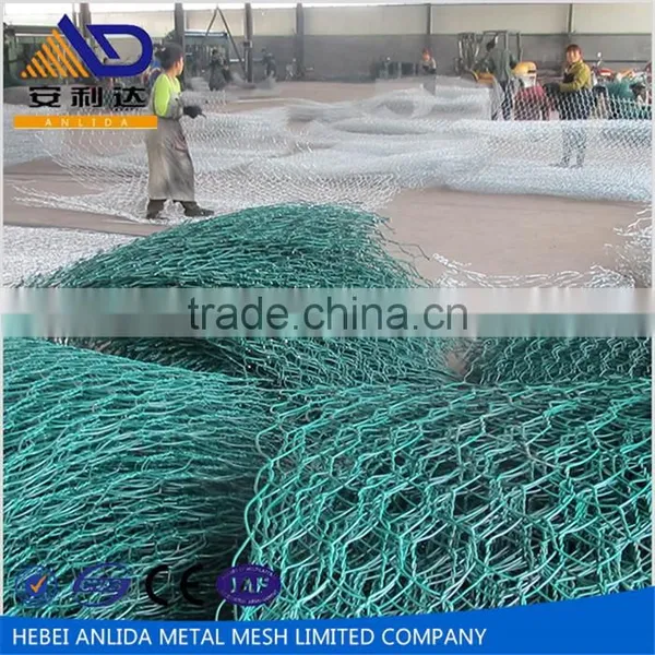 Nature Flood Control Barrier High Grade Steel Anping Hexagonal Mesh Gabion Box photo-3