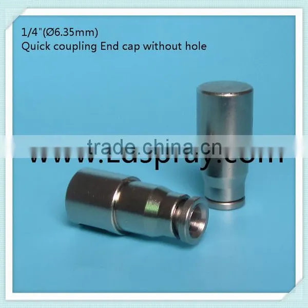 1/4" High Pressure Quick Coupling Slip Lock End Cap Fittings Connectors With 1hole ,2hole,without Hole photo-6