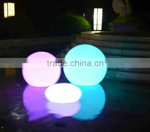 Water Floating Outdoor Multi LED Lighted Chrismas Sphere Lights With Remote Control photo-3