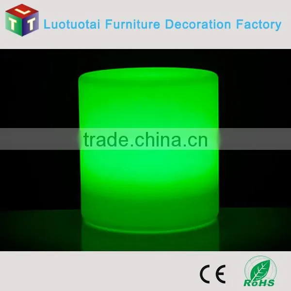 Manufacturer 40CM Round Stool PE Plastic Chair With Remote Control 16 Mix Changeable Colors photo-2
