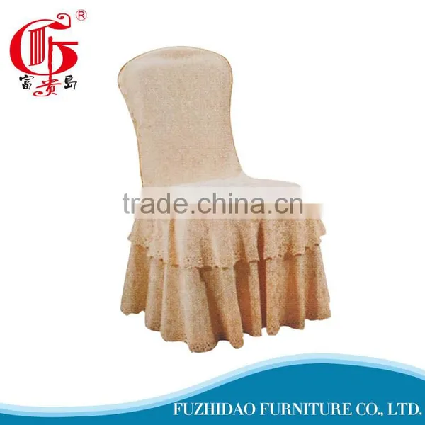Professional Rosette Banquet Chair Cover With Ruffles photo-4