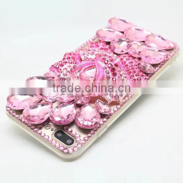 PC +TPU Phone Case Diamond Sticker Phone Hull Protective Back Cover for Iphone 7 7plus photo-5