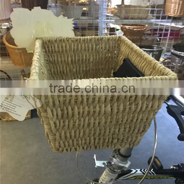 Hot Sale Wholesale Corn Rope Woven Delicate Front Bike Bicycle Basket photo-5
