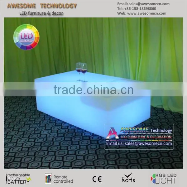 Outdoor Led Illuminated Lighted Coffee Table photo-4