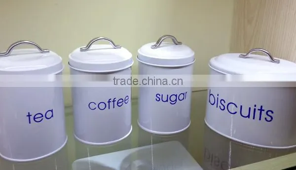 Tea Sugar Coffee Canisters Set for Kitchen Use photo-2
