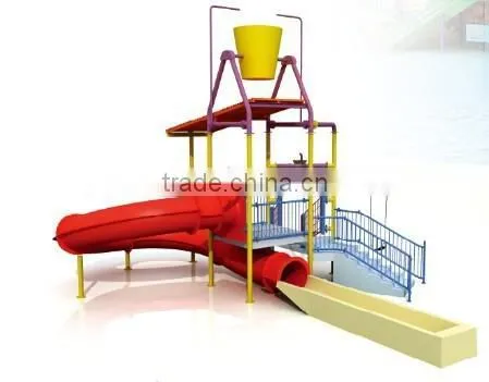 Smart Fiberglass Water Park Slide for Kids photo-2